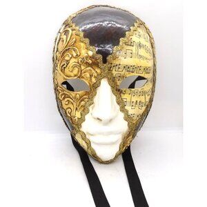 Mask Halloween Carnival Mardi Gras Full Face Musical preowned
